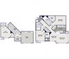 2 bedroom floor plan d 2 bedroom floor plan d at The Residences at Congressional Village, Rockville, Maryland